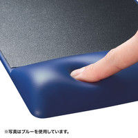 サンワサプライ リストレスト付きマウスパッド（レザー調素材、高さ高め、レッド） W156×D254×H22.5mm MPD-GELPHR 1個（直送品）