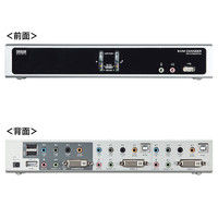 サンワサプライ デュアルリンクDVI対応パソコン自動切替器(2:1) SW-KVM2HDCN 1個（直送品）