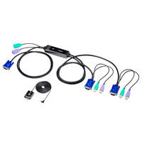 サンワサプライ 手元スイッチ付きパソコン自動切替器（2:1） SW-KVM2WVUN 1個（直送品）