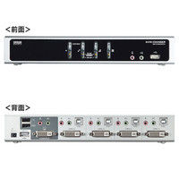 サンワサプライ デュアルリンクDVI対応パソコン自動切替器（4：1） SW-KVM4HDCN 1個（直送品）