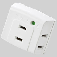 サンワサプライ 雷ガード ホワイト 2P式 3個口 TAP-SP207 1個（直送品）