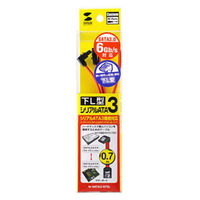 サンワサプライ 下L型シリアルATA3ケーブル TK-SATA3-07SL 1個