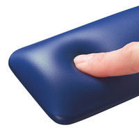 サンワサプライ マウス用リストレスト（レザー調素材、ブルー） W150×D70×H18.5mm TOK-GELPNSBL 1個（直送品）