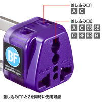 サンワサプライ 海外電源変換アダプタ エレプラグW-BF(イギリス・香港) TR-AD12 1個