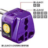サンワサプライ 海外電源変換アダプタ エレプラグW-B3(インド・東南アジア) TR-AD15 1個