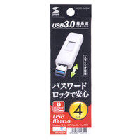 サンワサプライ USB3.0 メモリ UFD-3HS4GW 1個（直送品）