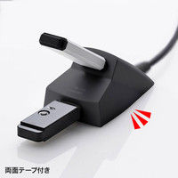 サンワサプライ USBハブ（USB HUB） 手元延長用2ポートUSB2.0ハブ ブラック バスパワー USB-2H215BK 1個（直送品）