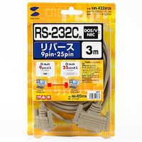 サンワサプライ RS-232Cケーブル KRS-423XF3K 1本（直送品）