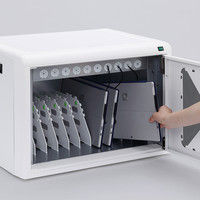 サンワサプライ ノートパソコン、タブレット充電キャビネット(10台収納) CAI-CAB44W 1台（直送品）