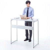 サンワサプライ スタンディングデスク（W1000） EHD-ST10050W 幅1000×奥行500×高さ1000mm 1台（直送品）