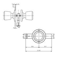 川口技研 [内締錠（スライドカギ）] ホームカラーラッチ錠（直送品）