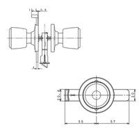 川口技研 [内締錠（スライドカギ）] ホームラッチ錠（直送品）