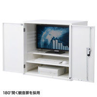 サンワサプライ セキュリティラック RAC-SL2 幅740×奥行500×高さ775mm 1台（直送品）