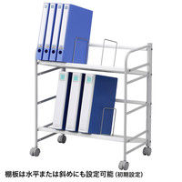 サンワサプライ ファイルワゴン WG-301 幅551×奥行289×高さ614mm 1台（直送品）