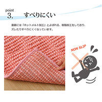 イケヒコ バスマット 洗える吸水 マイクロファイバー『さらり美人2』 ブラウン 2枚セット 約50×75cm（直送品）