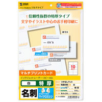 サンワサプライ マルチタイプ名刺カード・特厚 JP-MCM08N 1冊