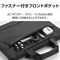 SurfaceLaptopGo パソコンケース 12.4インチ 小物収納 起毛素材 ブラック BM-IBMSLG20BK エレコム 1個