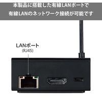 スタンド型アダプター Fire TV Stick 第2世代以降/4K専用 LANポート付 DH-FTHDL01BK エレコム 1個（直送品）