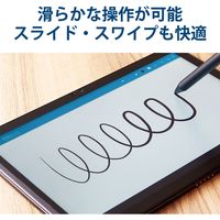 タッチペン 汎用 アクティブスタイラスペン 電池式 筆圧感知 USI規格 交換用ペン先付属 P-TPUSI01BK エレコム 1個