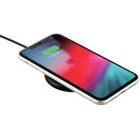 エレコム ワイヤレス充電器/Qi充電器/5W/コンパクト/卓上/ケーブル一体/2m/ブラック W-QA17BK 1個