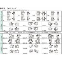 椿本チエイン ウォームパワードライブ EWシリーズ(モータ無) EW80V250LーRUD 1個（直送品）