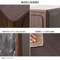宮武製作所 ダストボックス Empro エンプロー 20L 幅250×奥行300×高さ480mm ブラウン DB-480_BR 1台（直送品）