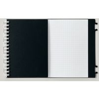 リヒトラブ hirakuno ツイストノート A6/A5E 17穴 リーフA6/10枚 A5E/10枚 シルバー N1677-26 1セット(3冊)