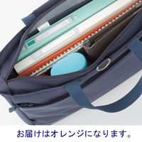 リヒトラブ スタンドペンケース〈オーバルタイプ〉オレンジ A7694-4 1個