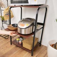 フクダクラフト シンプルレンジラック ハイタイプ ブラック a24593 1個（直送品）