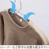 コモライフ 風が通るステンレスハンガー 5本組 390177 1個(5本組)（直送品）