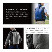 アイリスオーヤマ クールウェア PRO ベスト M 空調可能 ファン付作業服 作業 空調ベスト ネイビー CBP-M1-A １着