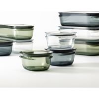 Like-it（ライクイット） 調理ができる保存容器（S:1個、M:1個、トレーM ）グレー（直送品）