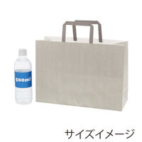 シモジマ 手提げ紙袋　フラットチャームバッグ　平手 340ー1 エコアッシュ 003277222 1袋（50枚入）