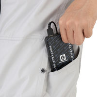 コーコス信岡 エコ・ボルトクール 日傘遮熱 半袖ブルゾン(ペルチェ ネックホルダー付) L N AE-4060 ネイビー 1着（直送品）