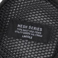 メッシュミニポーチ ブラック LAKOLE/ラコレ