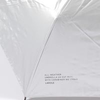 カラビナ付き晴雨&遮熱折り畳み傘 シルバー LAKOLE/ラコレ