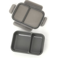 汁が漏れにくいランチボックス(700ml) グレー LAKOLE/ラコレ