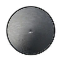 樹脂製そば皿 グレー 1セット（1枚×2） LAKOLE/ラコレ