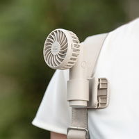 ロア・インターナショナル 4WAY日傘対応クリップファン abbiFan CLIP ライトベージュ AB-DQ261BG 1個