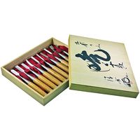 嘉孝製作所 叩き木彫のみ 10本組 63-5473-62 1組（直送品）