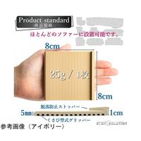 ステップソリューション ソファー用 滑り止め魔法マット ブラウン 4枚セット SS002 1枚(4枚) 65-0551-74（直送品）