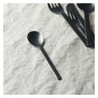 佐藤金属興業 ブラック スモールスプーン 118360 1個（直送品）