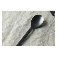 佐藤金属興業 ブラック スモールスプーン 118360 1セット(5個)（直送品）