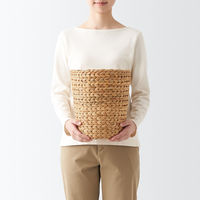 無印良品 ウォーターヒヤシンス ラウンド バスケット 深 約直径２６×高さ３０ｃｍ 良品計画