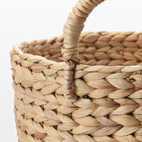 無印良品 ウォーターヒヤシンス 持ち手付 ラウンド バスケット 大 約直径４５×高さ４０ｃｍ 良品計画