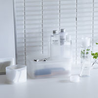 無印良品 再生ポリプロピレン入りメイクボックス用フタ Ｌ 約１５７×２３２×２０ｍｍ 1セット（1個×2） 良品計画