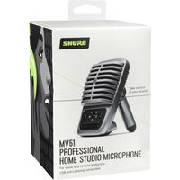 SHURE デジタルラージダイアフラム・コンデンサー・マイクロホン MV51DIG-A 1個（直送品）