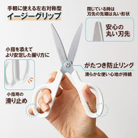 プラス はさみ フィットカットカーブスタンダード抗菌グリップホワイト 35735 1本