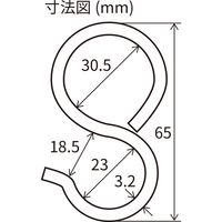 清水 ラブリコ IXK-8 伸縮アイアンロッド ブラック M 1本 & SH-IPH25K アイアンPフック 4個 1セット（直送品）
