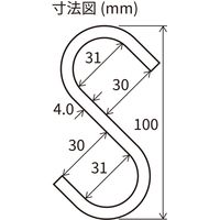 清水 ラブリコ IXK-8 伸縮アイアンロッド ブラック M 1本 & SH-ISH100K アイアンSフック 4個 1セット（直送品）
